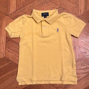 Polo Ralph Lauren Two Button Shirt Sun Yellow Size 3 3T Toddler Classic Style